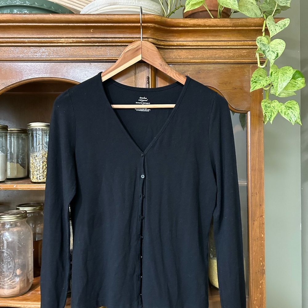 Banana Republic Classic Black Cardigain